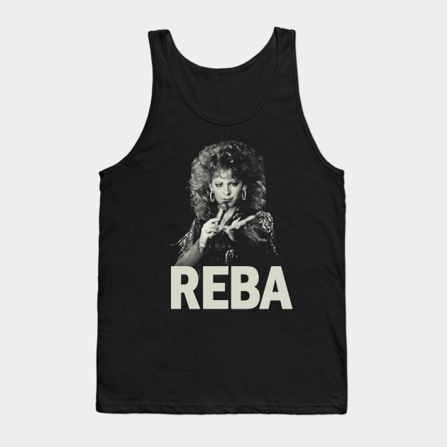 REBA ++ Black Vintage Tank Top by tamisanita